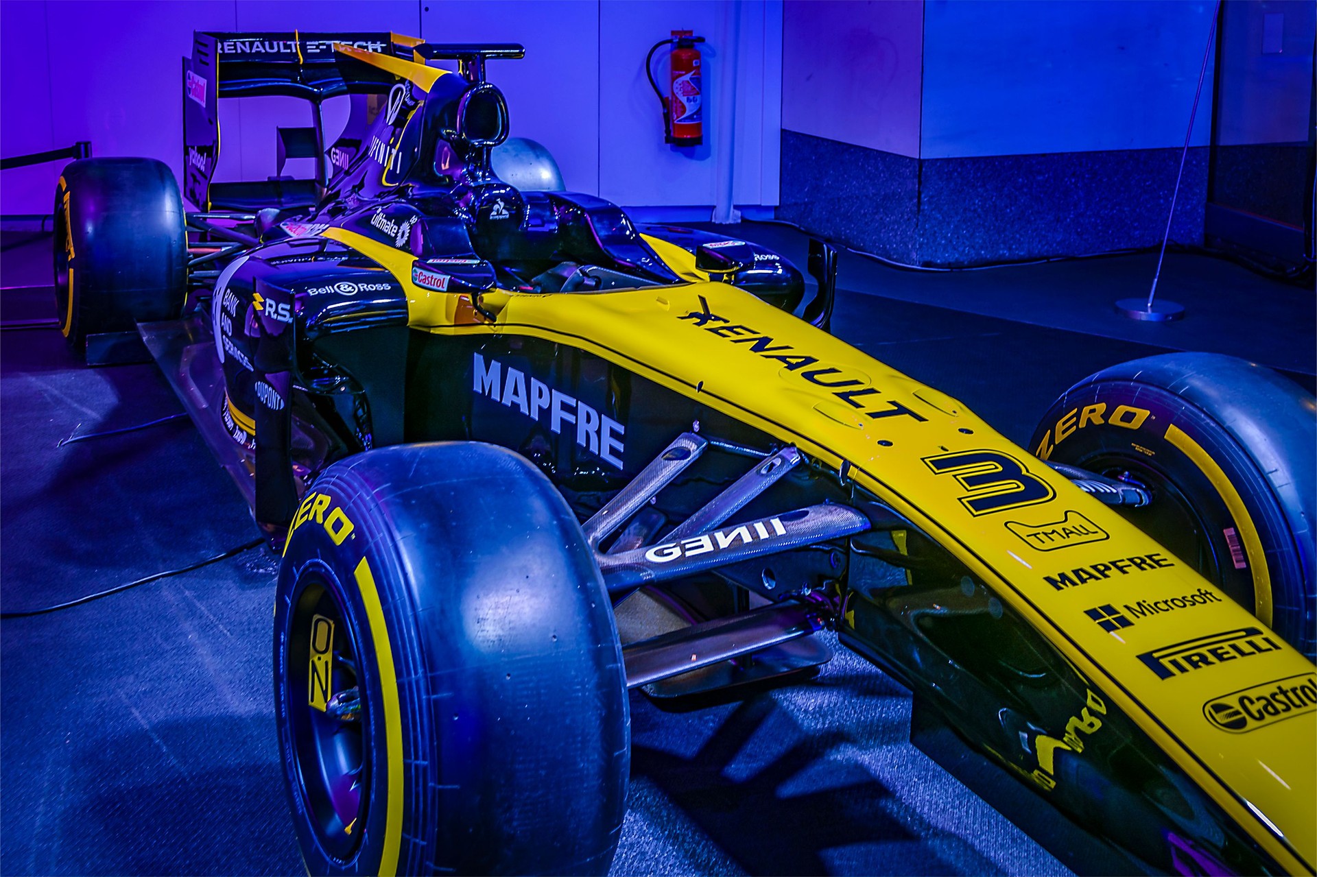 F1 exhibited at showroom, paris, france